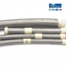 high quality flexible stainless steel braid PTFE material pipe/hose
